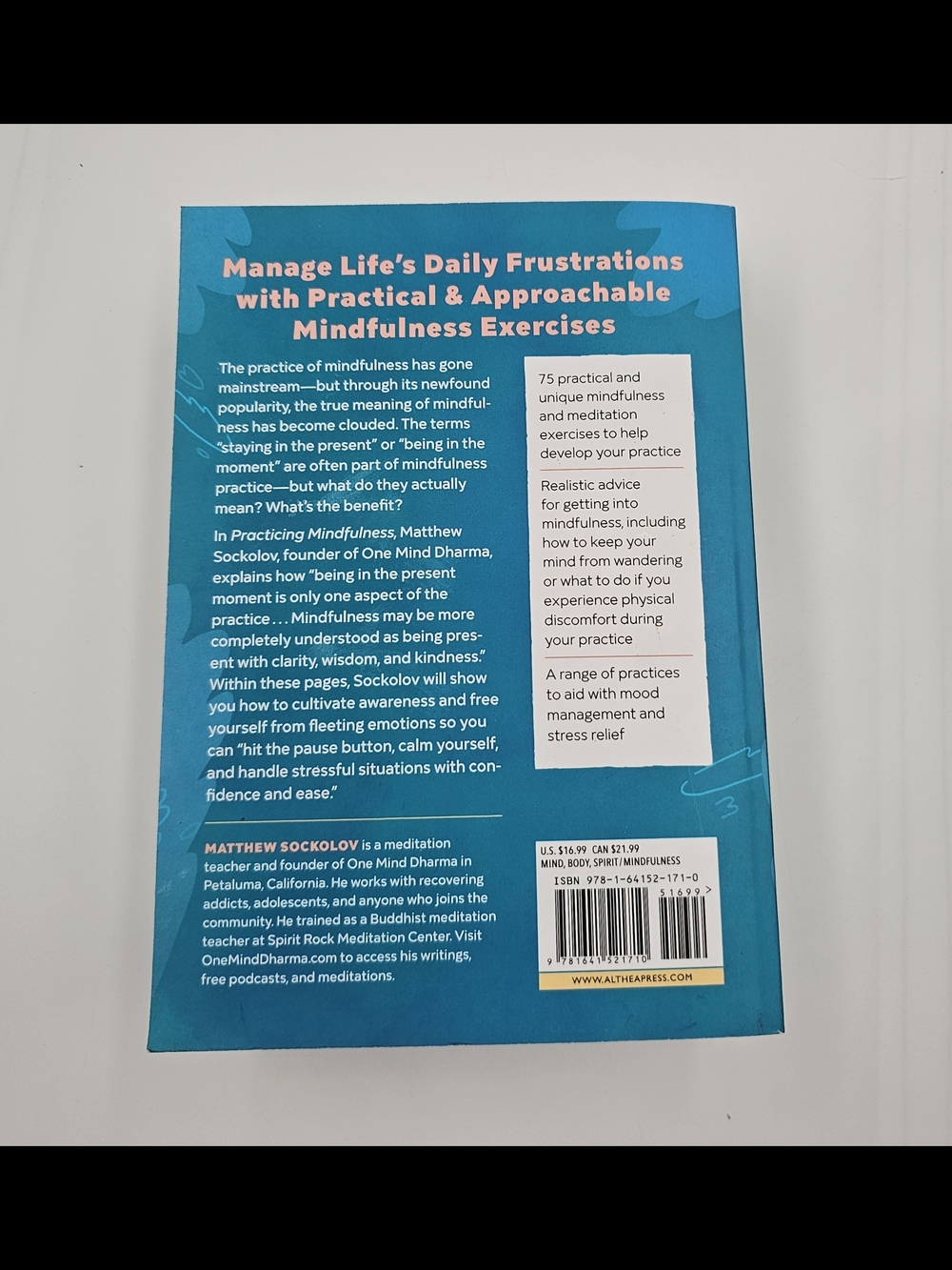 Stack of Mindfulness & CBT Books in Black, Teal, Blue, and Cream - Picture 11 of 14